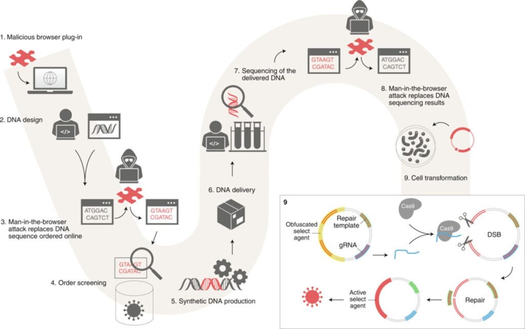 Iniezione di DNA maligno eseguita da un cyber-criminale remoto